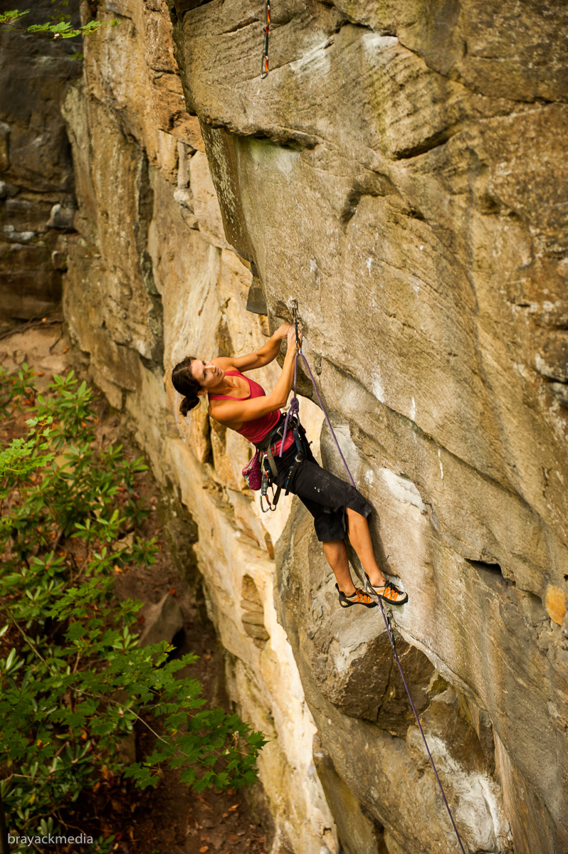 Fall photo shoot from Lost Souls (5.12a) 
