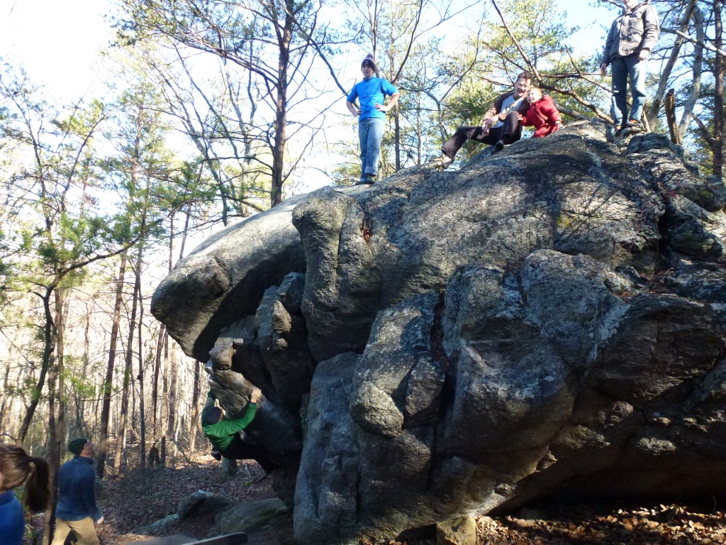 Birthday Boy warming up on Classic Overhang (V2)