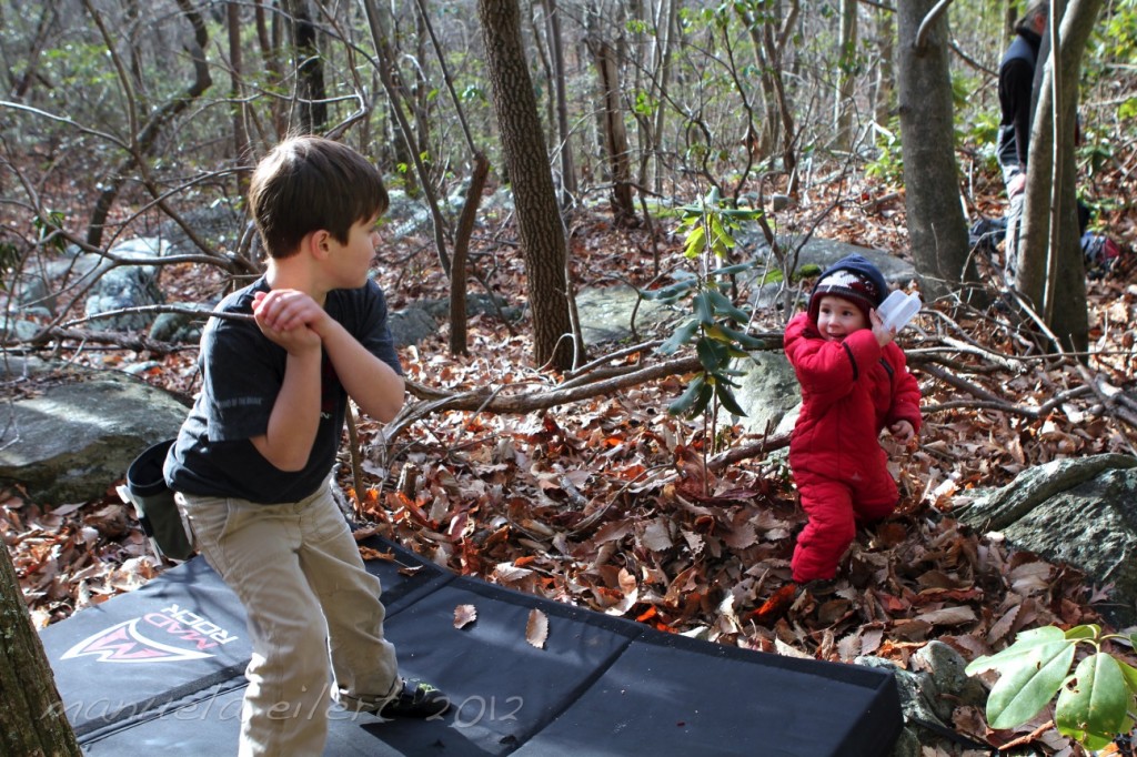 Baseball with a Tupperware container?!?  Add a new one on the "cragtivity" list...