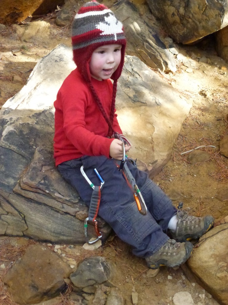 Belt loops double as gear loops when you are sans harness.