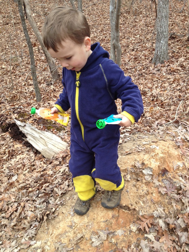 Double-fisting on the trail...