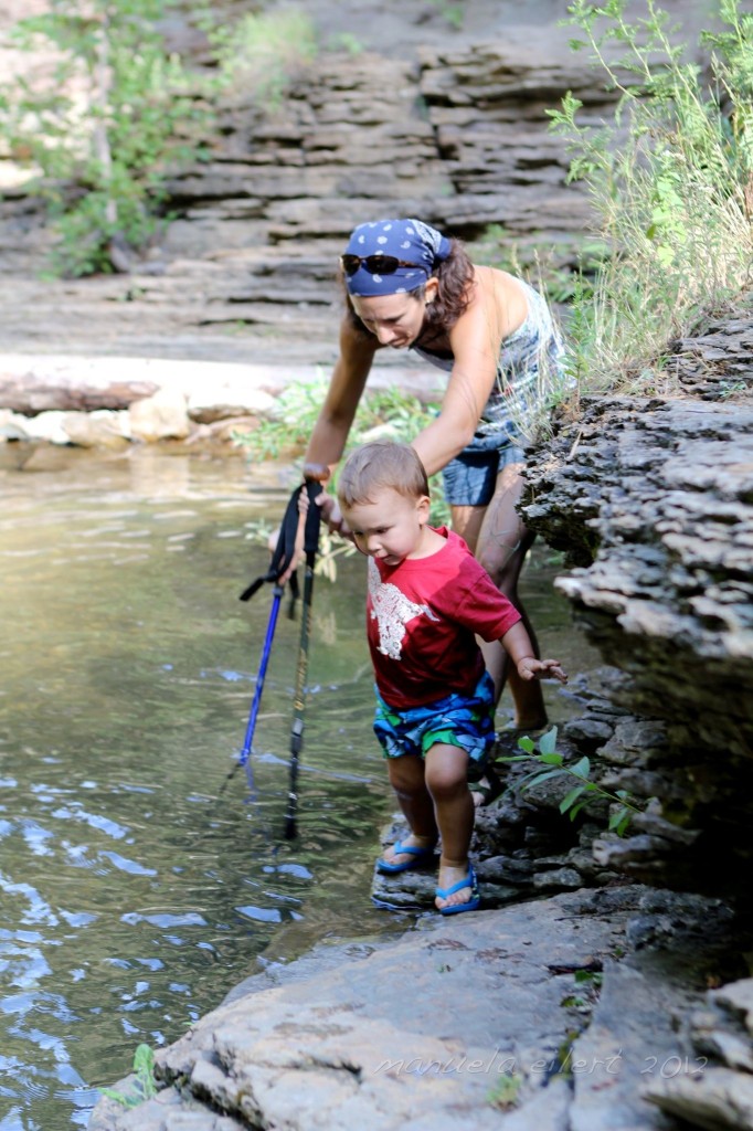 Hiking the Devil's Bathtub trail in Spearfish, SD last summer 