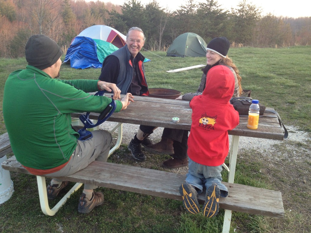 Arm-aidin' at LOTA campground at the Red River Gorge