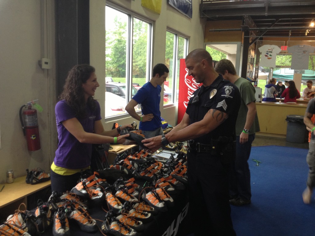 Tenaya demo was a hit! And even Officer JD stopped by for a look!