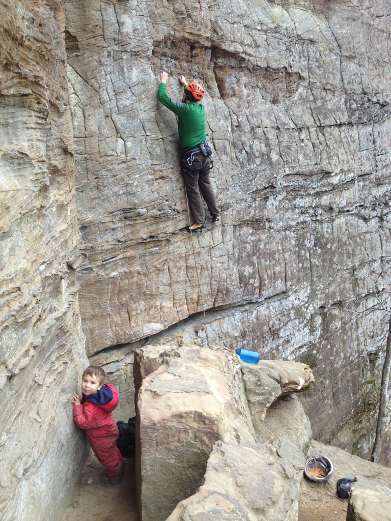 Steve on Balance Beam (5.11a)