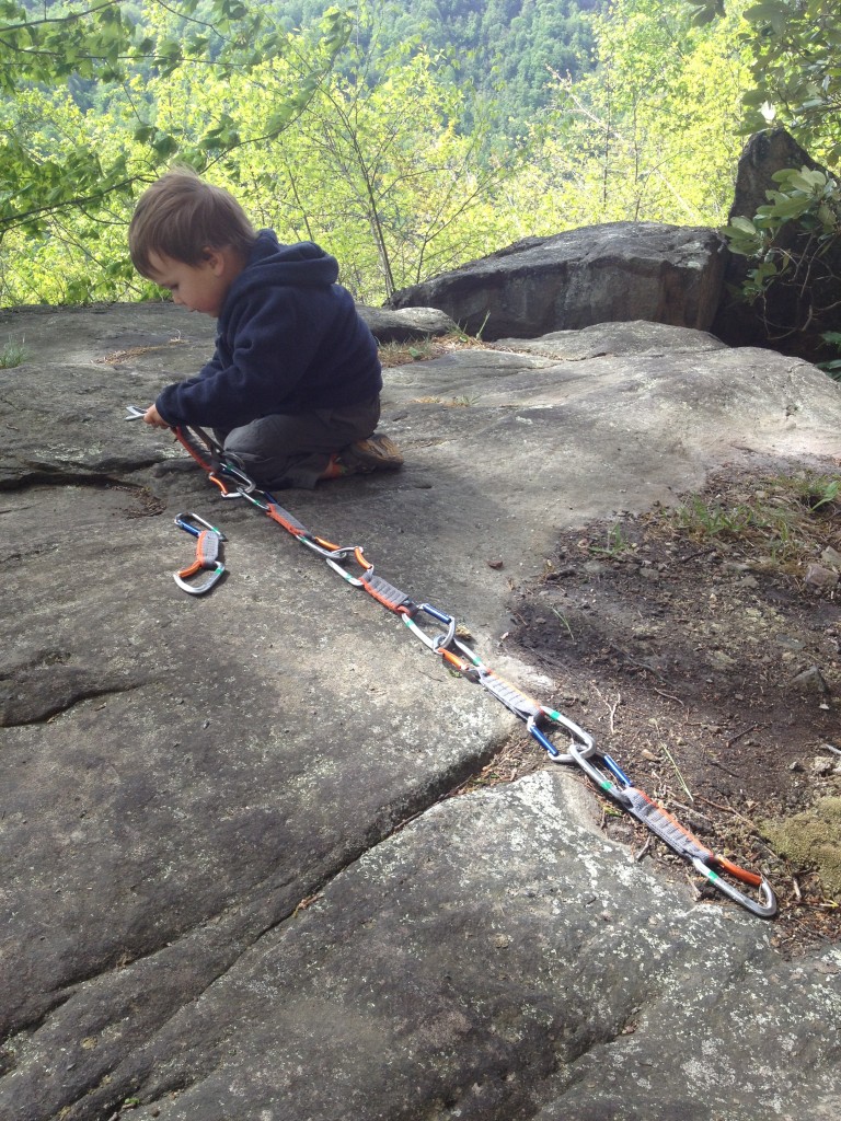 C makes a "quickdraw train" while mom and dad hop on the send train.