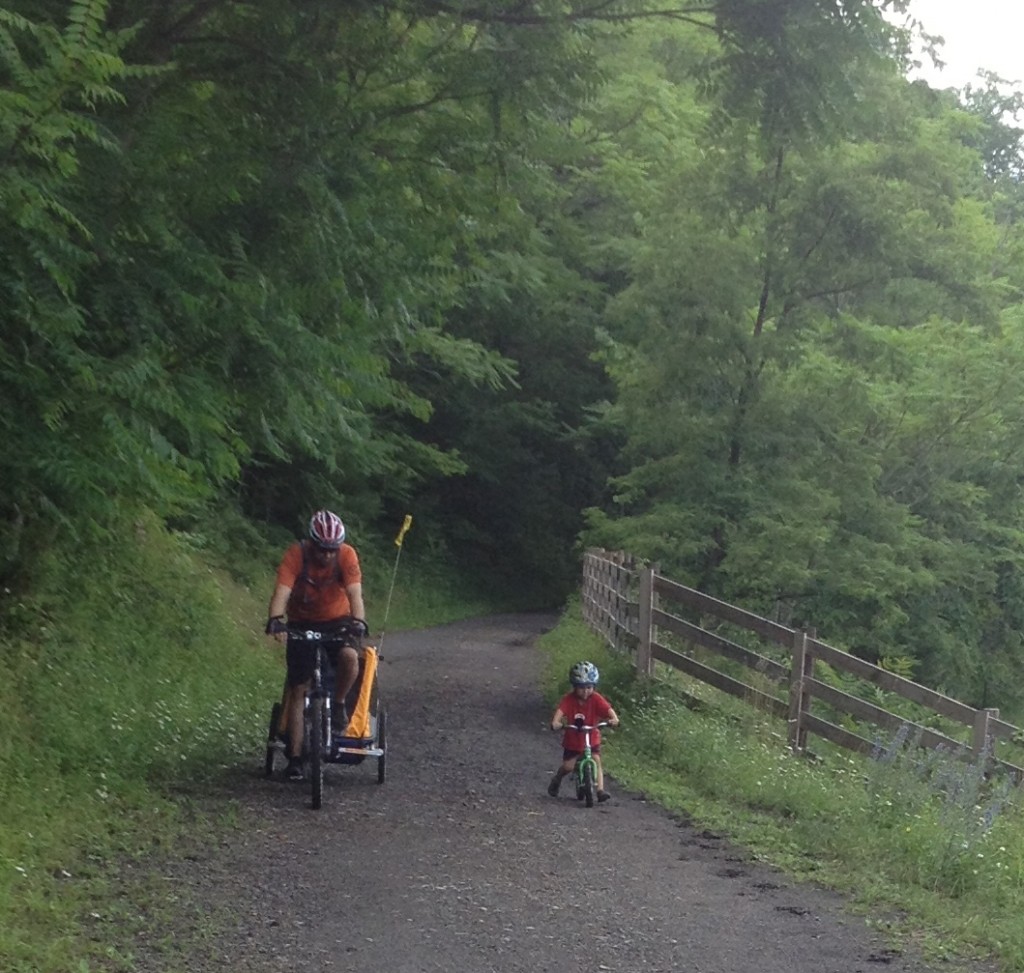 My favorite boys riding side by side