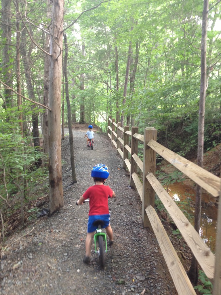 A trail day for little feet at a local park