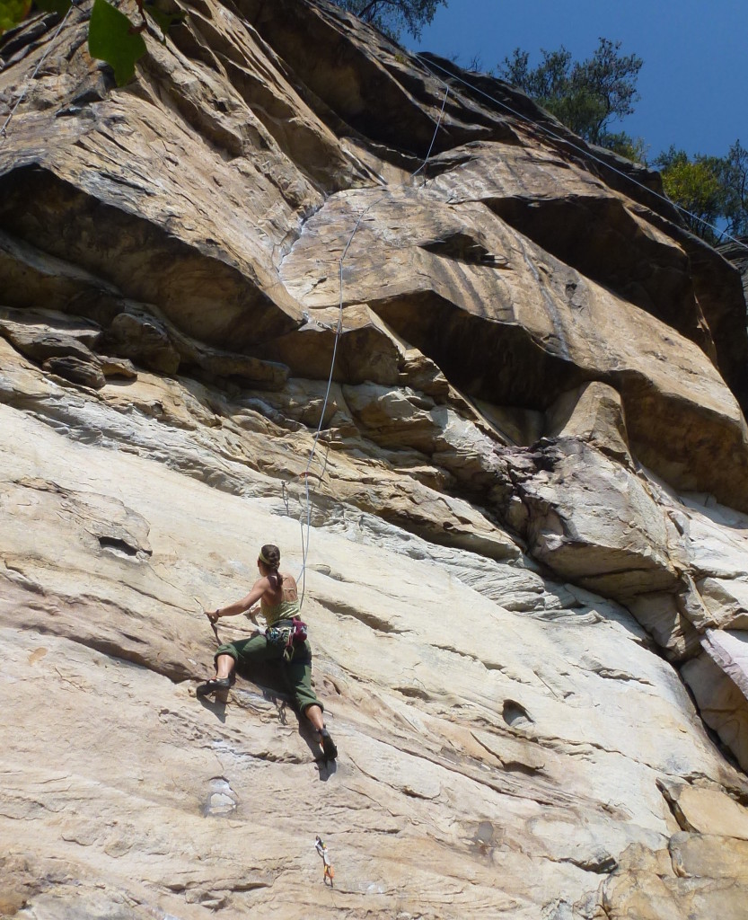 Preggo-point on Legacy (5.11a)