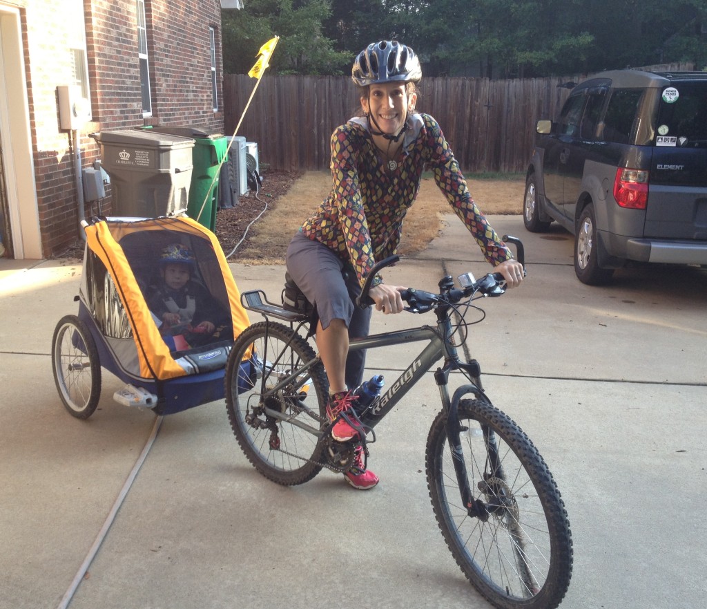 The preschool bike commute