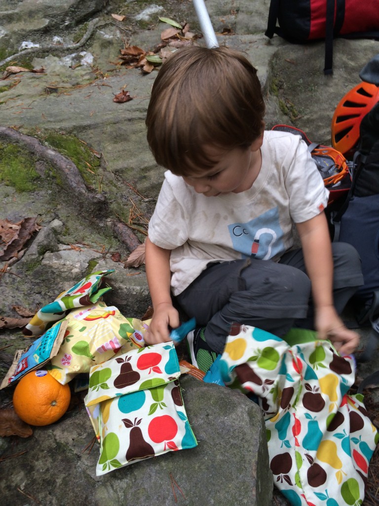 My bags in action at the crag!