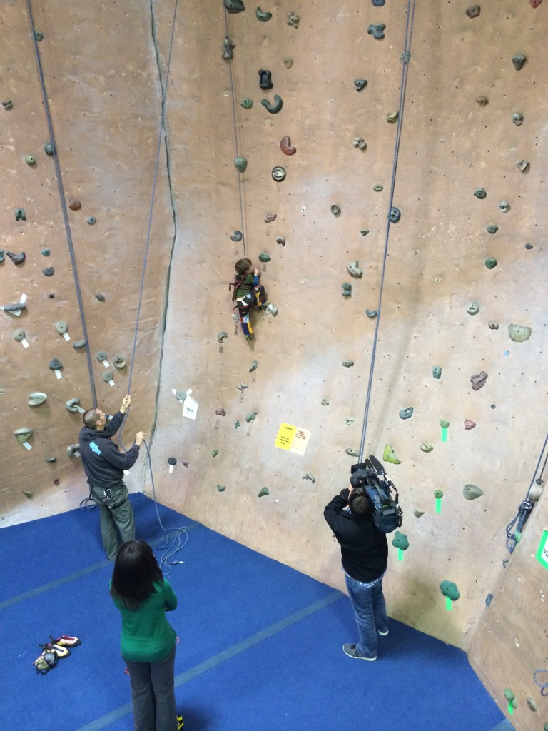 Cragbaby showing off for the camera