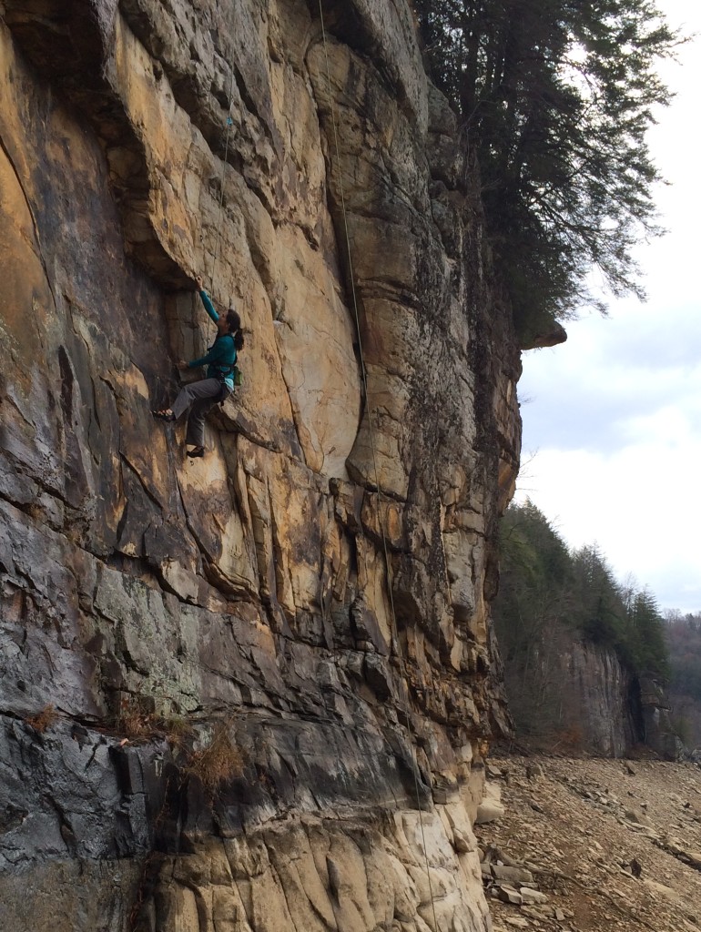 Cruxin' on Latch Key Kids (5.10a)