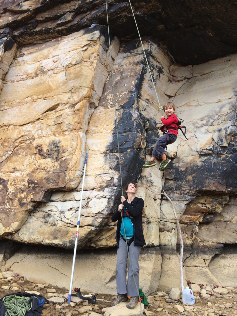 You know, just hanging around at the crag...