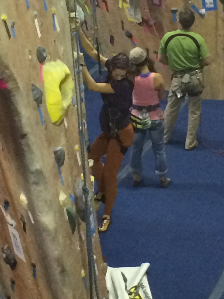 Slave to the auto-belay at 26 weeks.