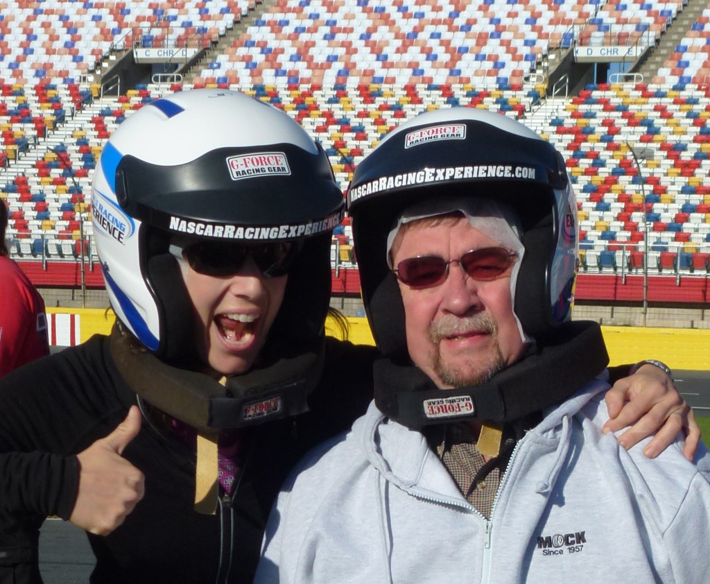 Dad and I on the NASCAR circuit!