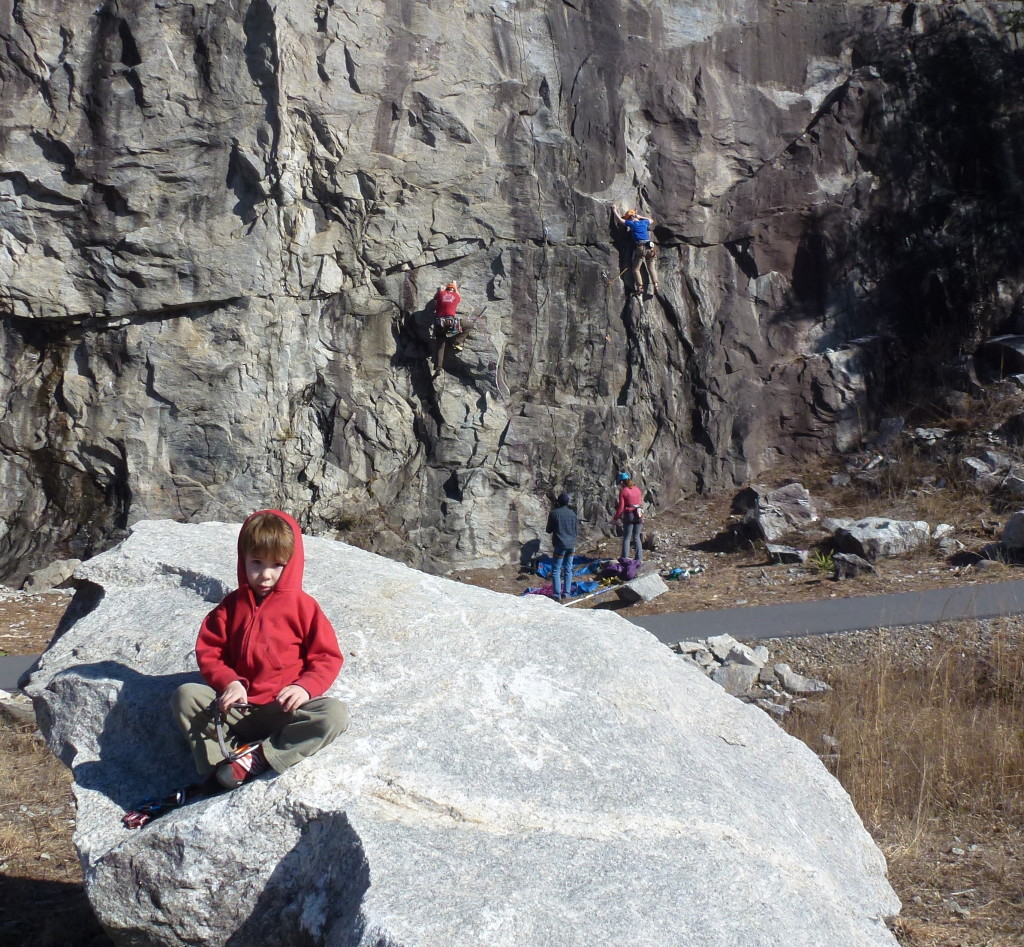 Steve on Quickdraw (5.11c) and Adam on Blasted in Black (5.9)