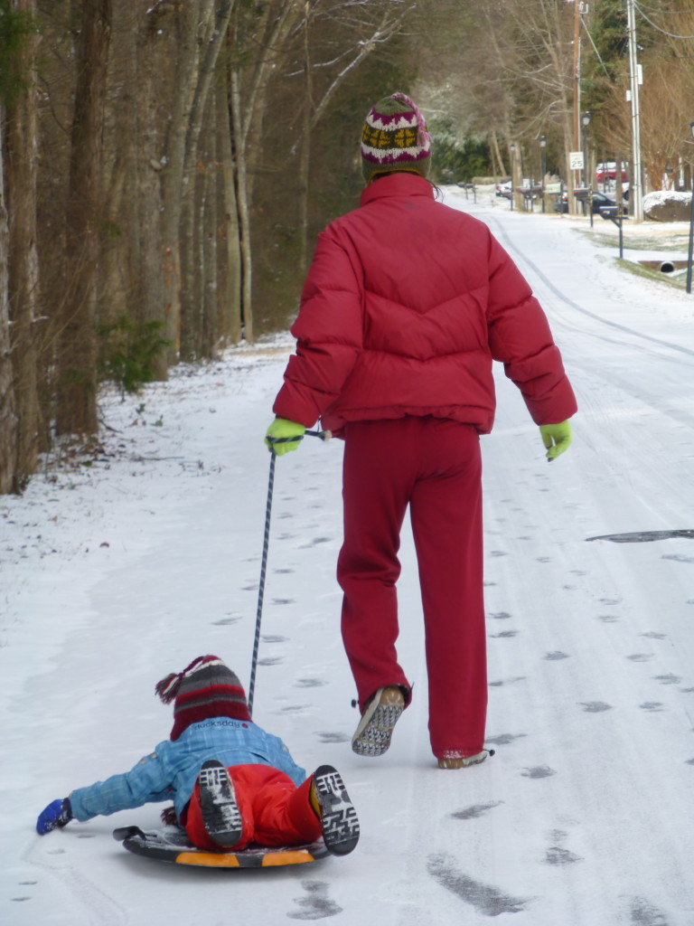 Just barely enough to make it worth dusting off the sled...