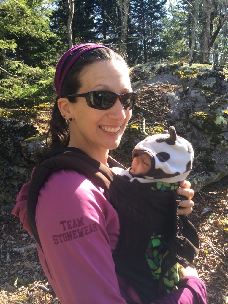Baby Z catching some Zzz's along the Listening Rock Trail in Grayson Highlands, VA