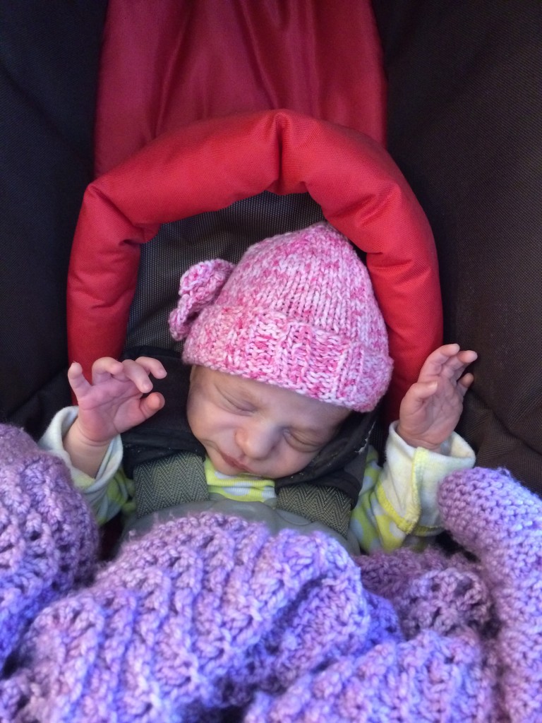 Baby Z raisin' the roof on a chilly morning run a few weeks ago.