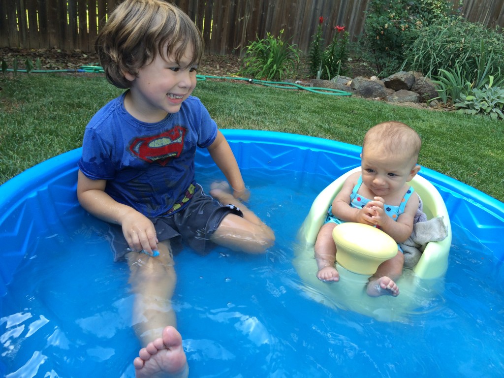 Just chillaxin' by the pool.
