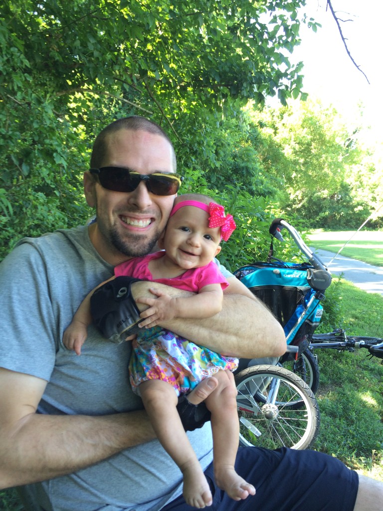A happy little girl with her Daddy!