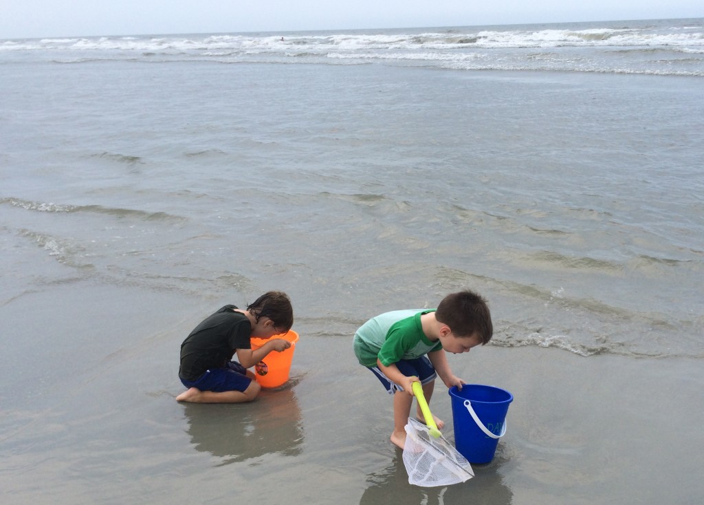 Making sure their captives stay put.