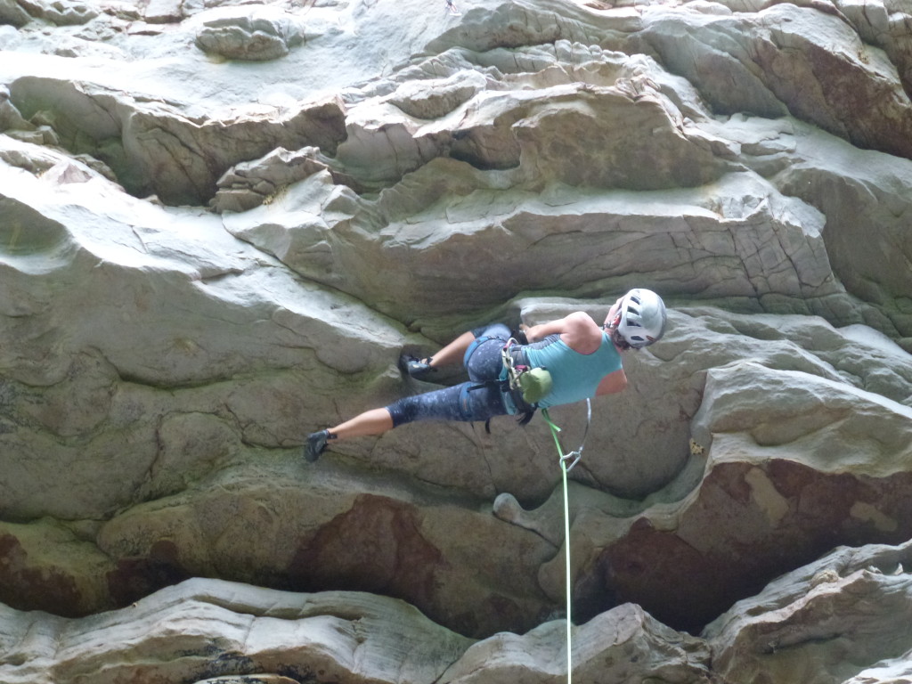 Me navigating the steeps on Keeper 5.11d