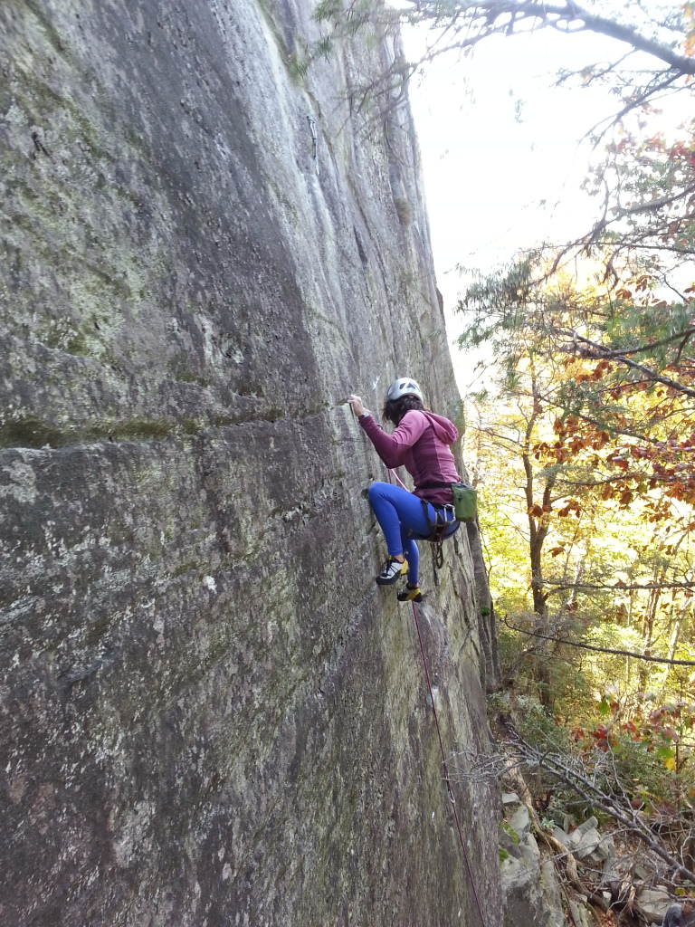 Smearing on the thinny-thin out at Hawksbill Mountain