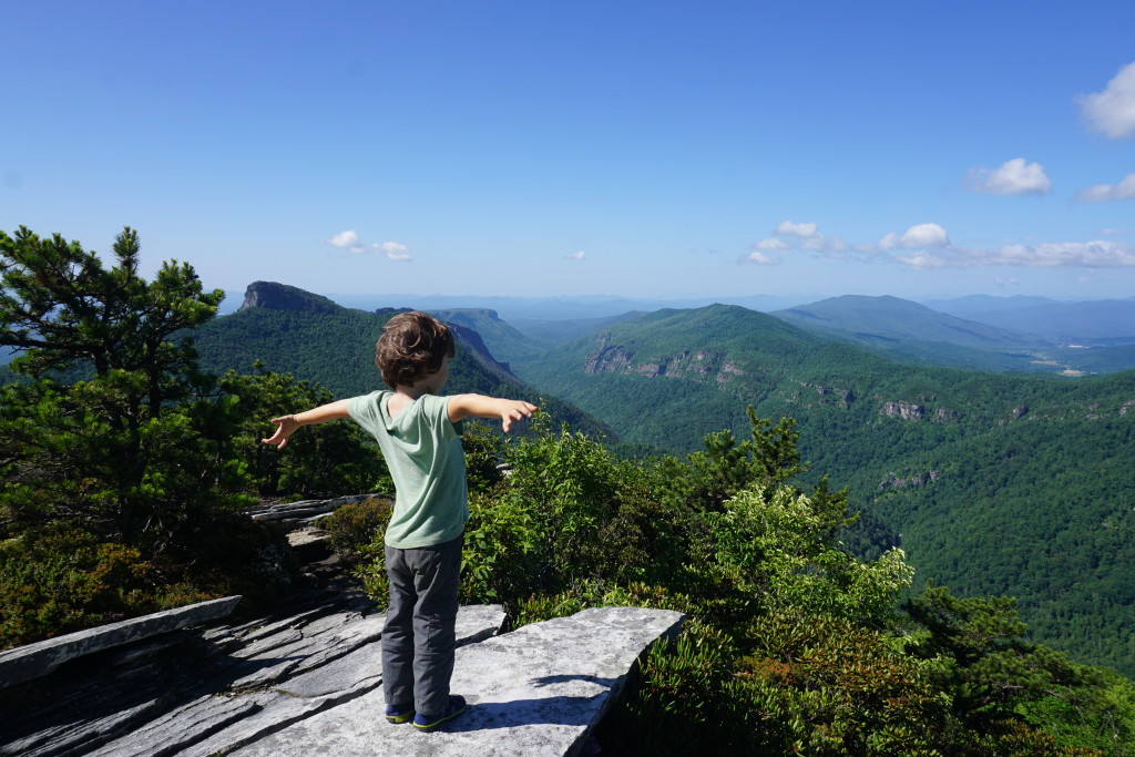 Breathtaking views at the top of Hawksbill Mountain!