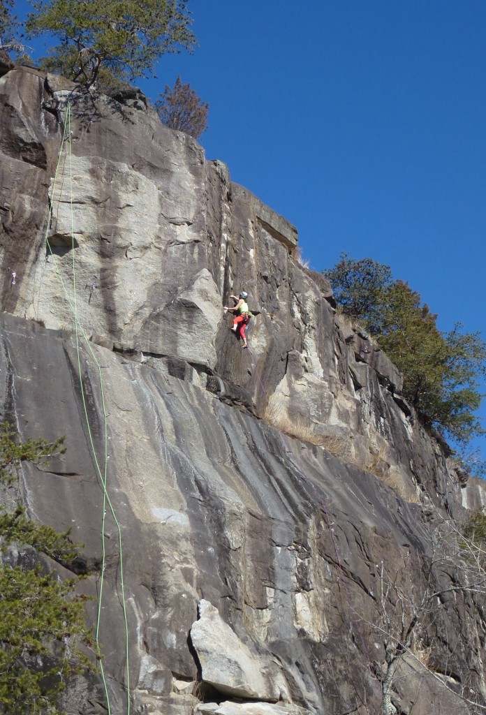 The Rocky Face slab wall - me on The General Lee 5.11