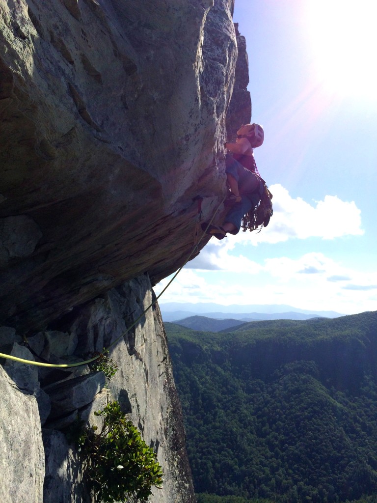 The infamous photo opp on the crux pitch!