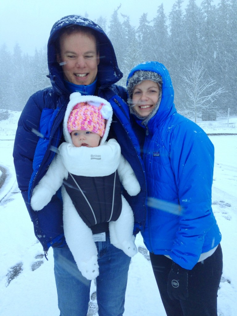 Kudos to Megan for getting her family outside in all types of weather!