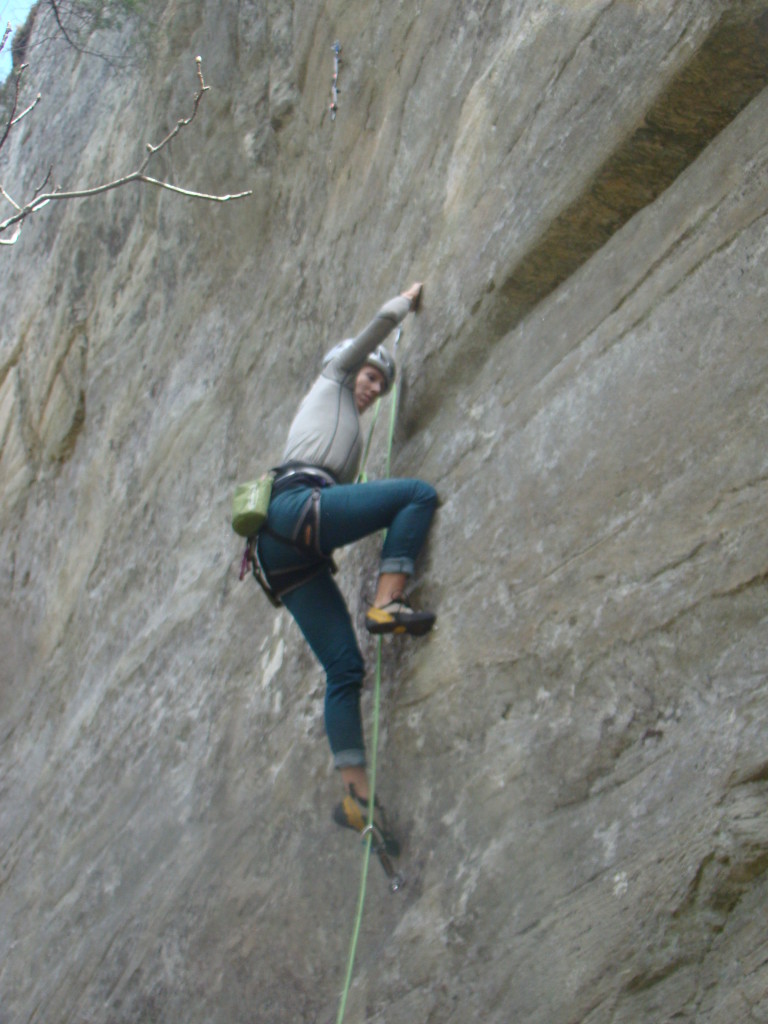 Not the greatest picture, but I had to include a shot from Hard Rock Cafe (5.12c)