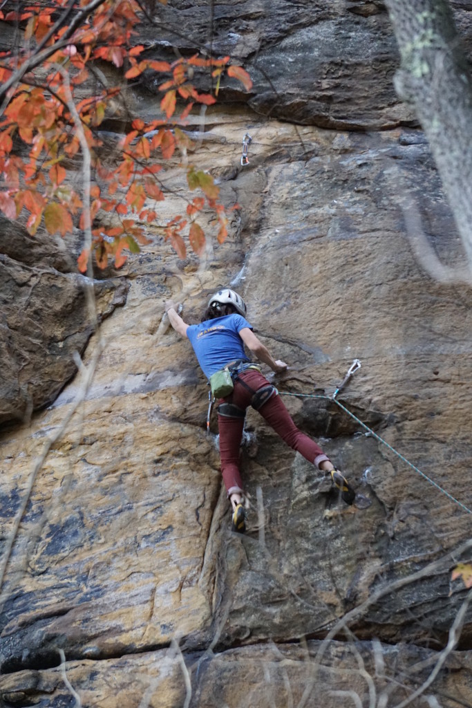 Crux time on Hellbound for Glory 12a