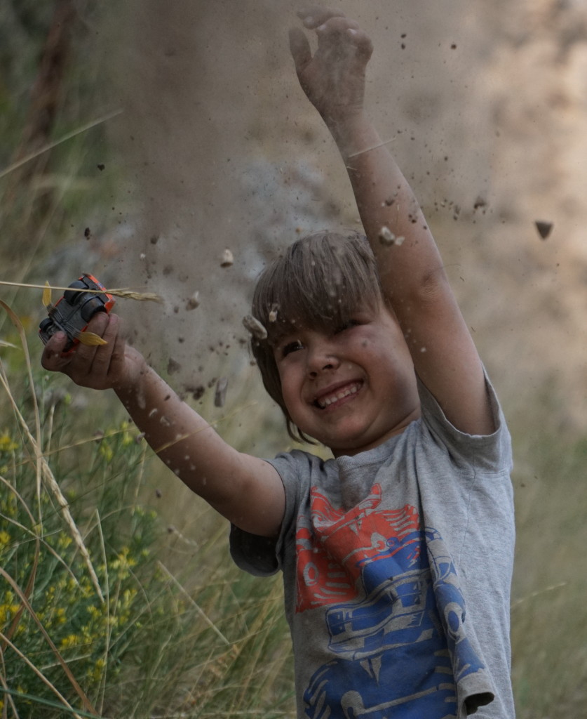 Happiness in dirt.  :)