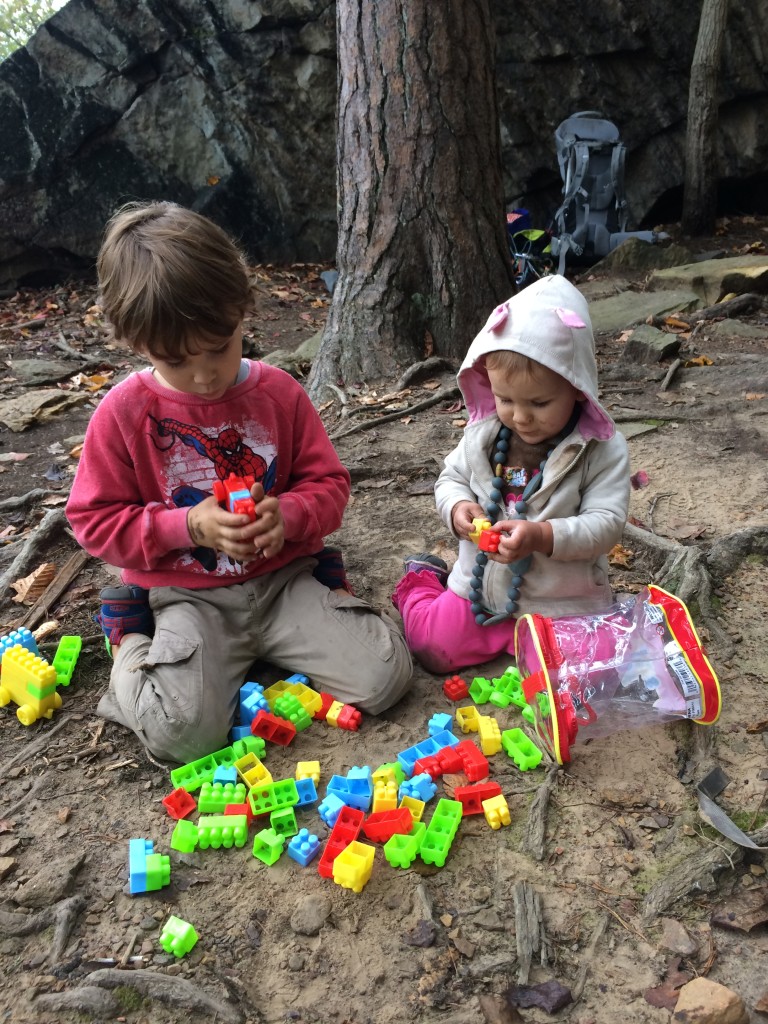 New favorite crag-tivity - Generric legos from the Target dollar bin!