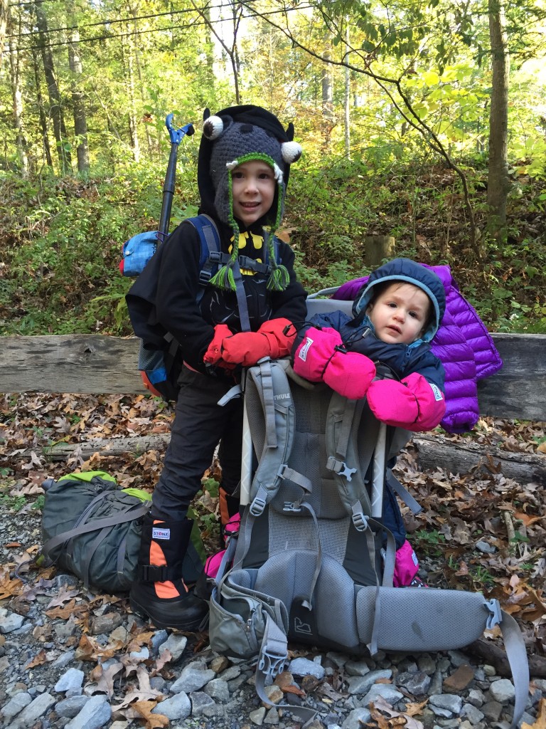 Geared out and ready to hike!