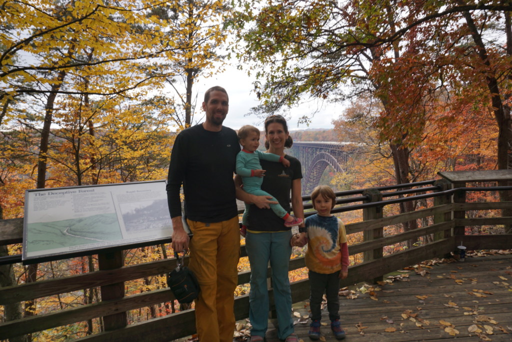 Family photo opp at the overlook