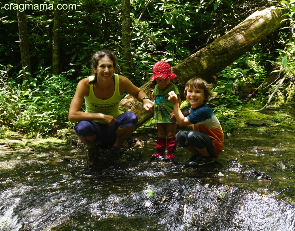 Stream stomping in Little Wilson Creek