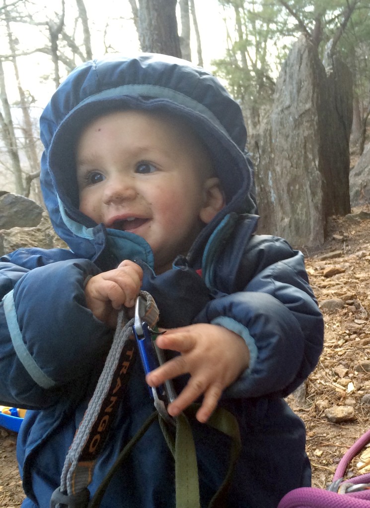 11 months old at Crowders Mountain, February 2015