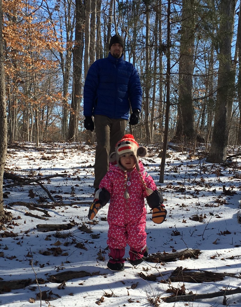 Ready for a snowy hike in the Ducksday Ski Suit!