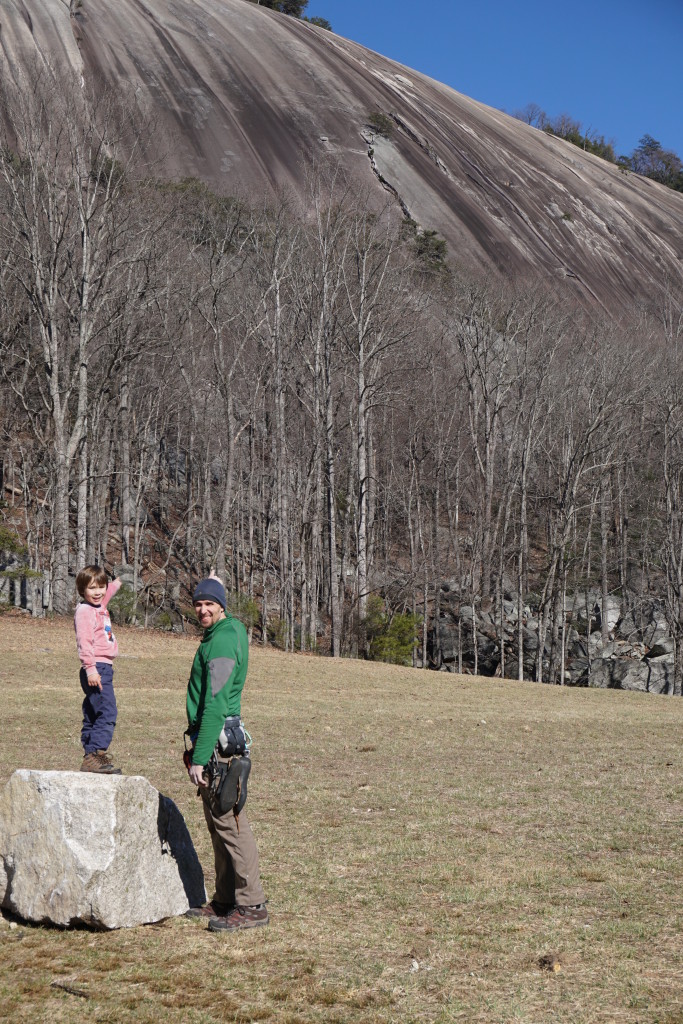 There's where we were, beside the tree at the top of that flake!