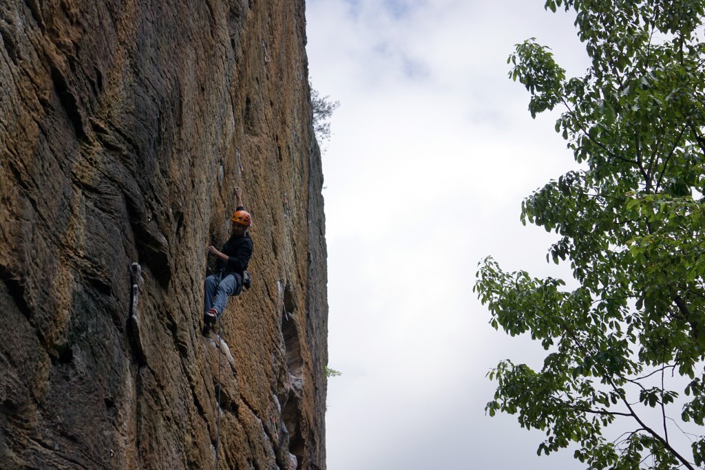 The CragDaddy getting oh-so-close on Abiyoyo 12b