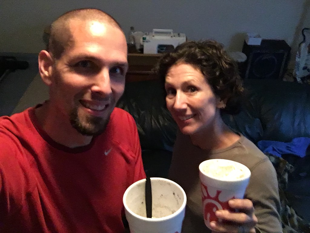 Our current fave way to celebrate a send - milkshakes after the kids go to bed!!!