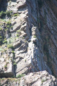 Getting past by someone w/o a rope is humbling.
