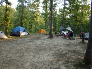 Our campsite at Lago Linda's