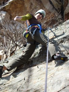 At the top of Thin's Evil Twin, 5.11c