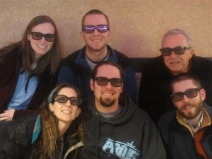 Modeling our 3D glasses before Avatar