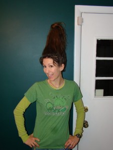 Crazy Hair Day AND St. Patrick's Day all wrapped into one during School Spirit Week
